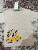 ست لباس راحتی کودک مدل ماشین زرد | تیشرت شلوارک پسرانه نخ پنبه نرم و راحت لیاکیدز - تصویر 3