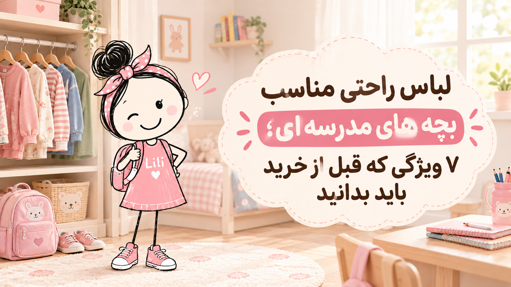 لباس راحتی مناسب بچه‌های مدرسه‌ای؛ لیاکیدز